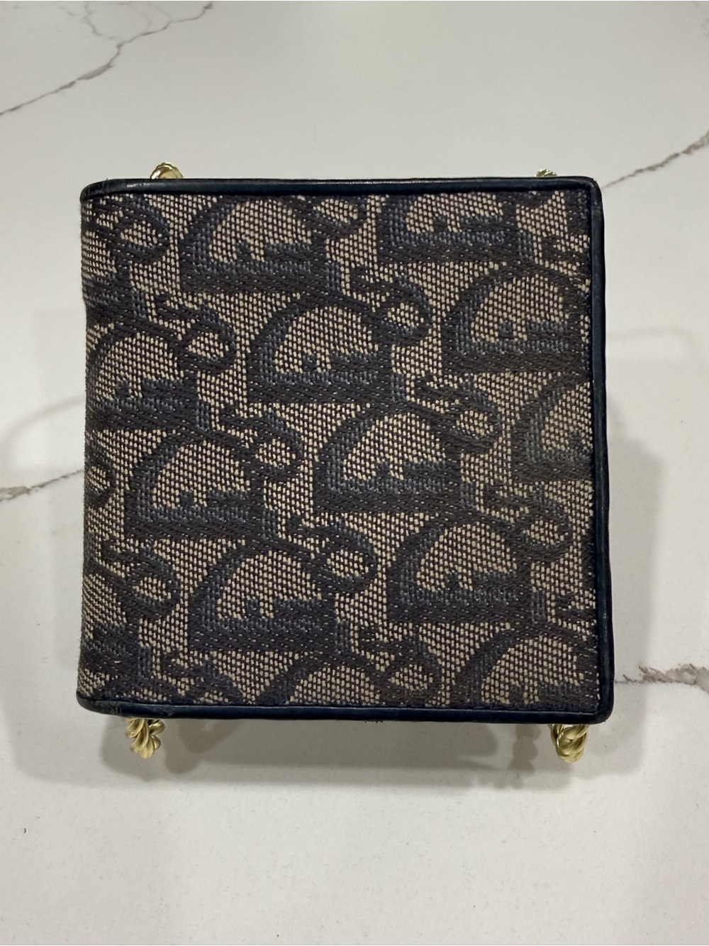 Christian Dior Trotter Oblique Compact Trifold Wallet